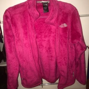 Pink north face jacket